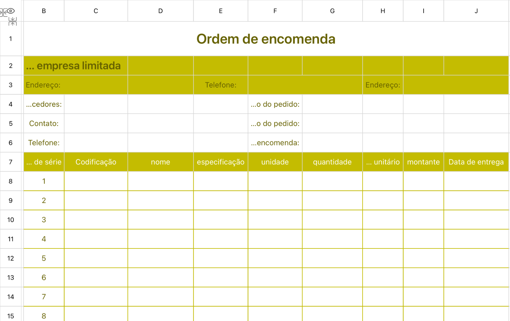 Ordem de encomenda